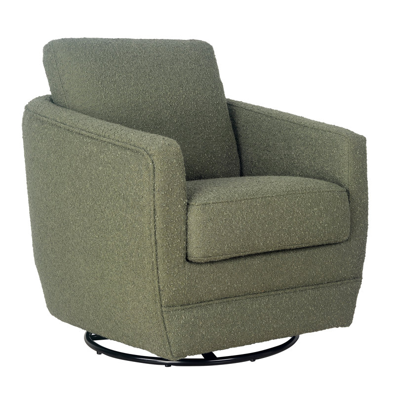Gogh Swivel Glider, Sage Boucle