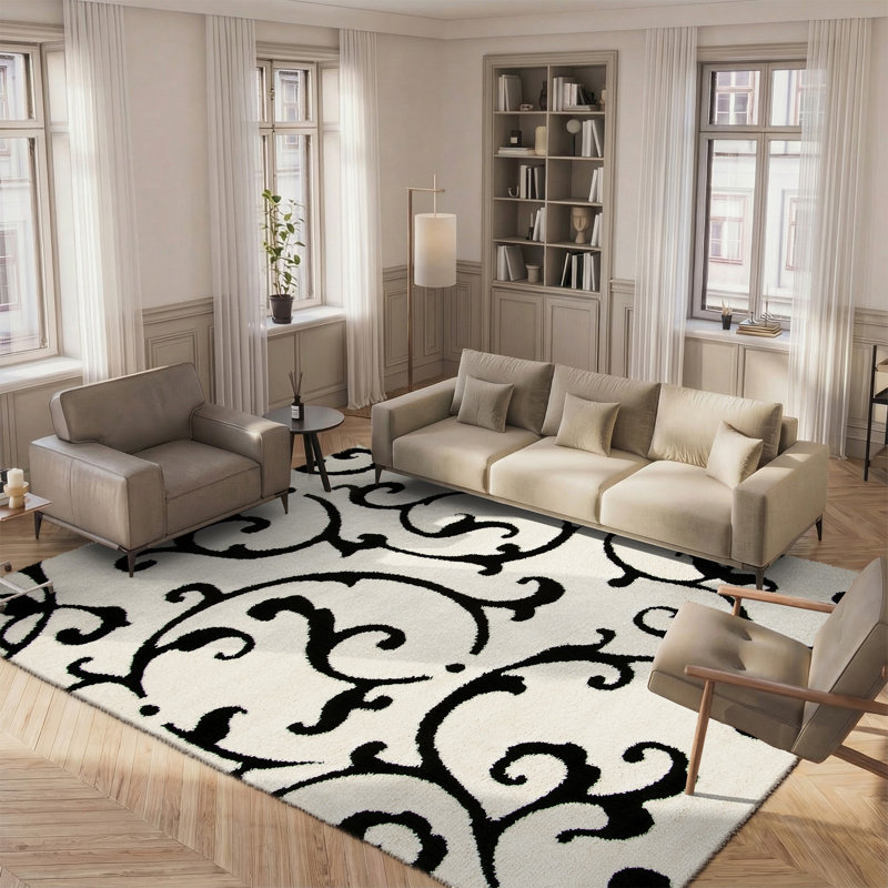 Tess Shag Performance Floral Rug, Rectangle 8' x 10'