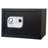 Stalwart Electronic Safe - Digital Biometric Fingerprint Lock Box with 2 Override Keys (Black)