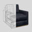 Kukkapalli Leather Swivel Armchair