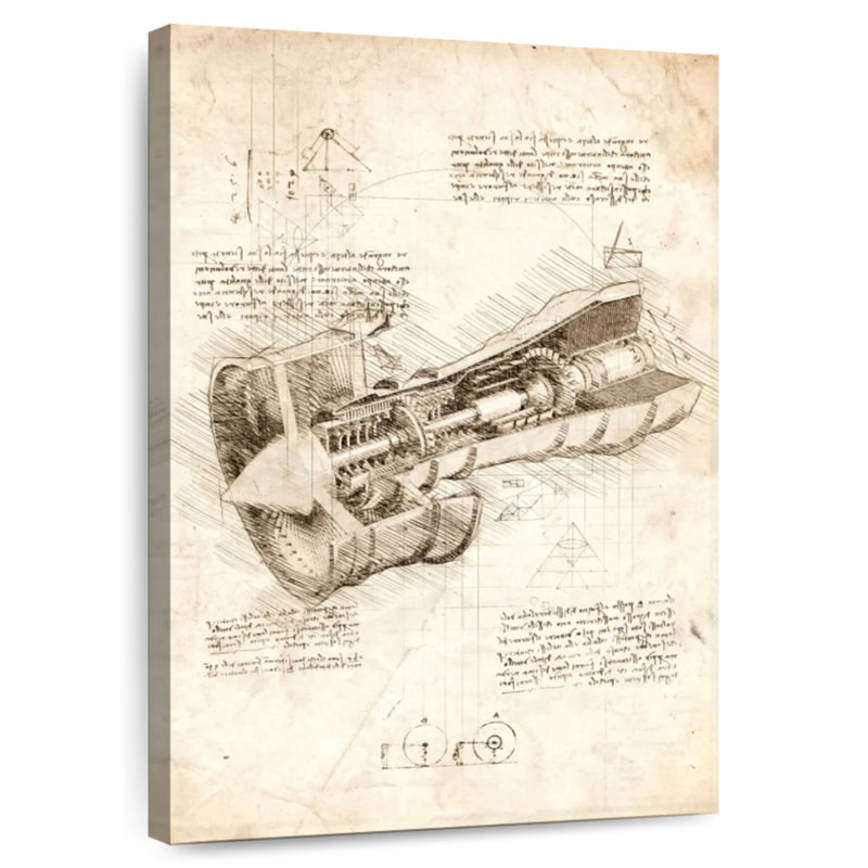 Laelle Engine Turbine, 45" H x 30" W