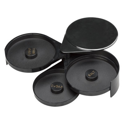 Seasoning storage Three-layer Plastic Rim Box Dip Rim Box Cocktail Seasoning Box 3 Tier Bar Glass Rimmer Bartender Tool
