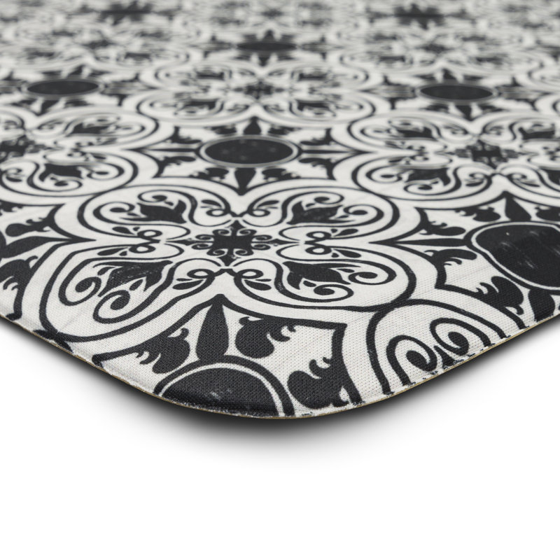 Tapis anti-fatigue Djuanna, Rectangle 1 pi 6 po x 2 pi 6 po, Noir