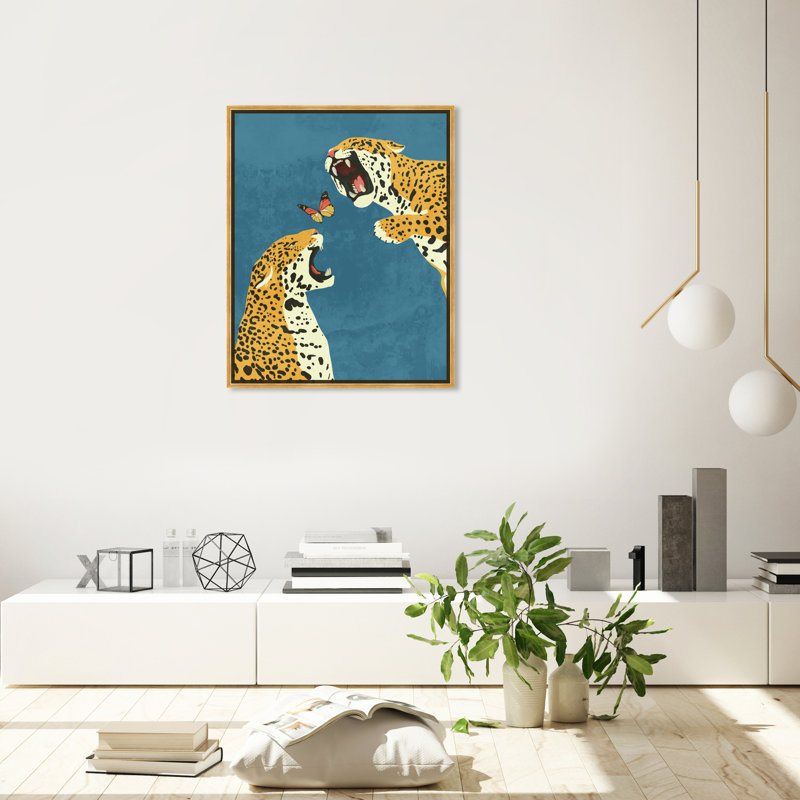 Wild Felines " Wild Felines " by Oliver Gal, Gold Floater Framed Canvas, 37.5" H x 25.5" W