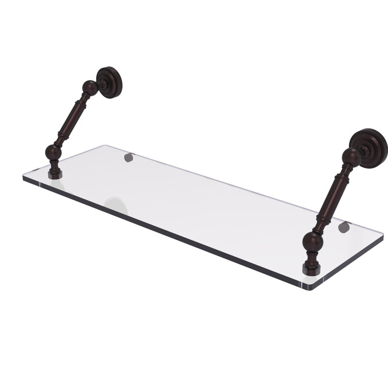 Tablette flottante Marchmont, Bronze antique, H 7,3 po x l 24 po x P 8 po