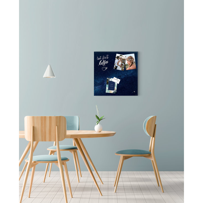 Artverum Wall Mounted Magnetic Glass Board, 48cm H x 48cm W x 48cm L