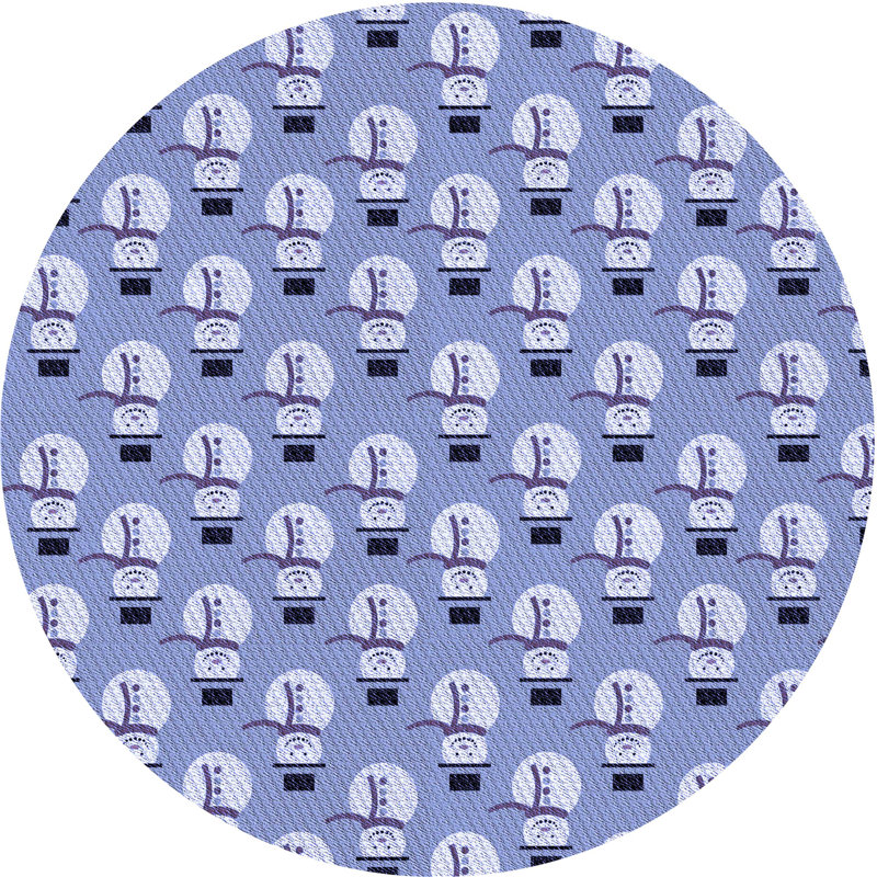 Abstract Indoor Rug, Round 4'