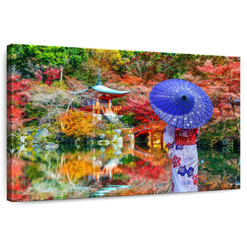 Lilie Daigoji Temple In Autumn, 26" H x 39" W