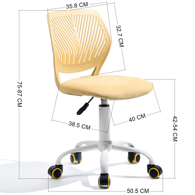 Valerii Mesh Office Chair, Light Yellow, Mesh