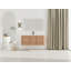Meuble-lavabo mural de 122 cm (48 po) avec lavabo en résine et 3 portes à fermeture douce, design écologique et peu encombrant