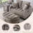 42-Inch Two-Seater Sofa With Recliner And Storage Ottoman, Suitable For Living Rooms And Bedrooms-1903941259