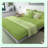 Bean Green Bliss Microfiber Flat Sheet - Twin Size | Extra Soft 1800 Thread Count | Wrinkle Free & Breathable | Machine Washable | Luxurious Bedding