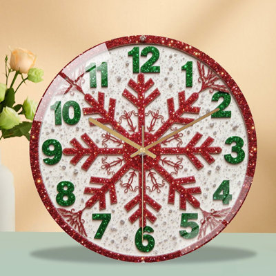Horloge murale de Noël 12 po