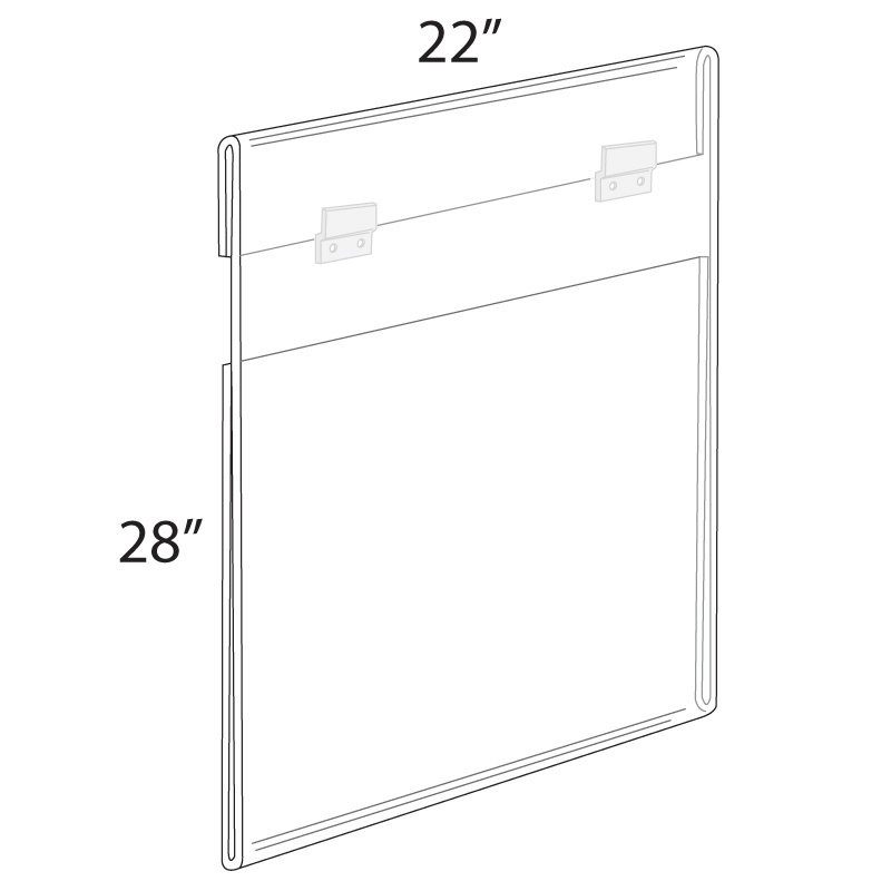 Cadre mural pour affiche l 22 po x H 28 po. Quincaillerie de fixation incluse.