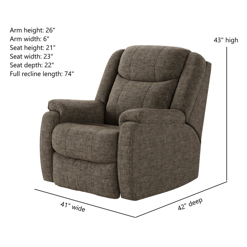 Hercules Dual Power Wall Recliner, Dark Brown Velvet
