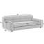 Lit pour chien moderne, lin doux et dossiers, pour les grands chiens, confortable avec du lin beige-443419056