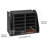 Literature Organizer, 12 Compartments Office Mailbox with Side Vertical Storage, Wooden Mailbox Sorter Made of Particle Board, Countertop Office Home  Organizer for File, Document, Paper, Black