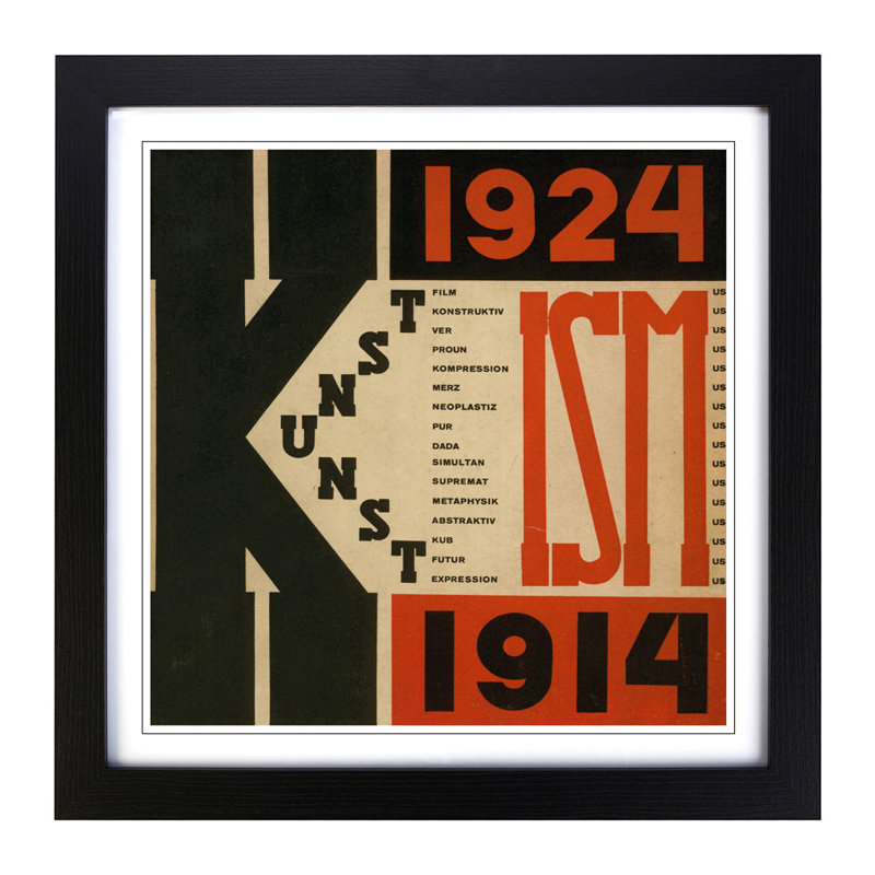 El Lissitzky - Single Picture Frame Print, Black