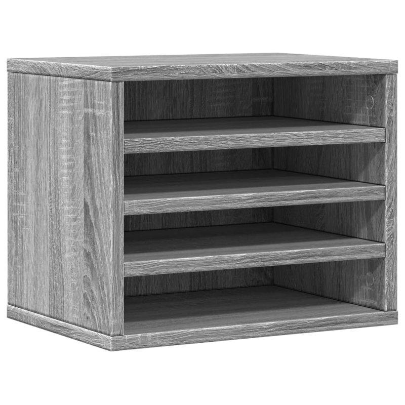  Desk Organiser 36X26x29.5 Cm Engineered Wood, Grey Sonoma