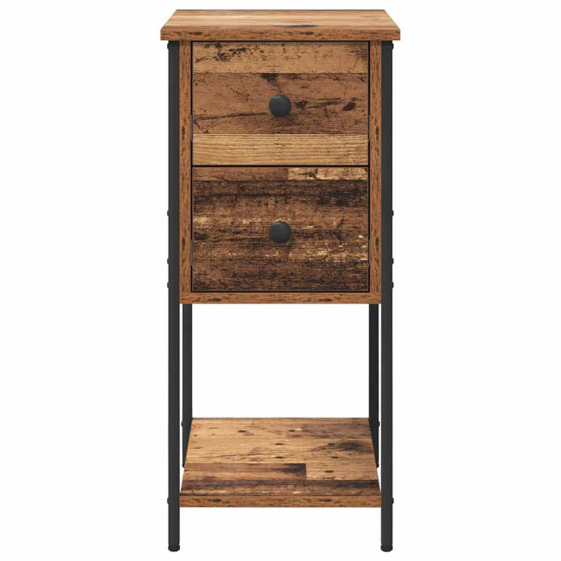 Bedside Cabinet 32 X 42 X 70 Cm Engineered Wood, Old Wood