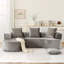 Canapé modulaire modulaire avec méridienne en forme de L, canapé-lit modulaire Cloud avec assise profonde, canapés à compression en éponge sans assemblage requis (tissu gris-velours côtelé)-587009487