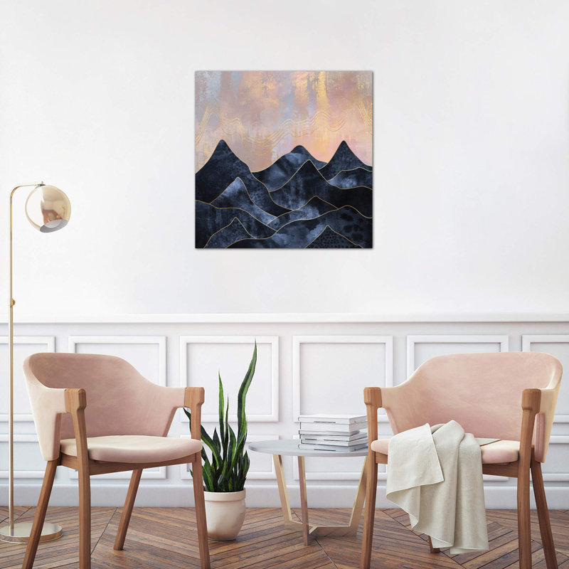 Mountainscape - Print on Canvas, No Frame, 66.04 cm H x 66.04 cm W x 1.91 cm D