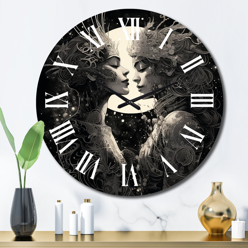 Horloge murale en métal, Grand