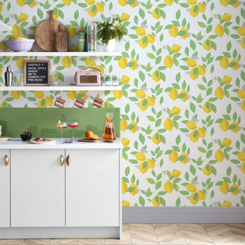 Envy Feeling Fruity Wallpaper, White