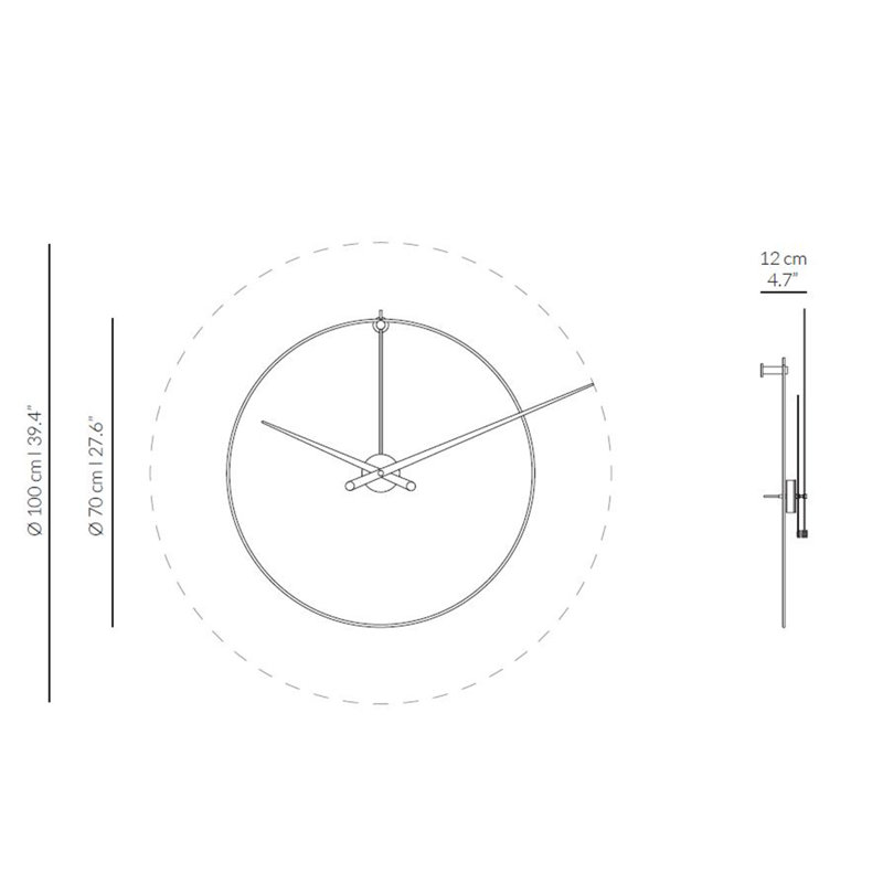 New Anda Metal Analog Wall Clock
