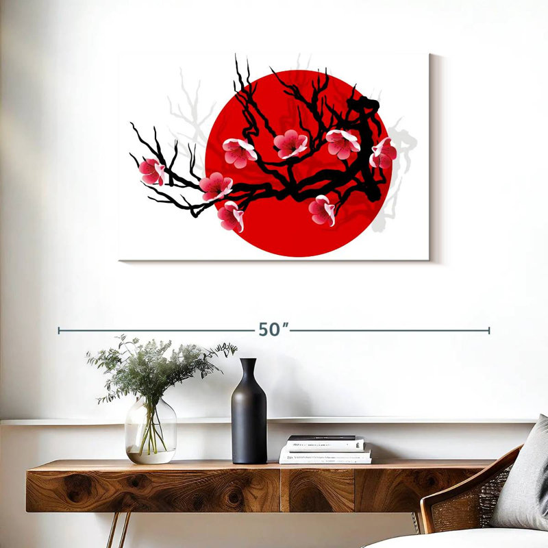 Fleur Harnek sur fond noir, H 24 po x l 36 po