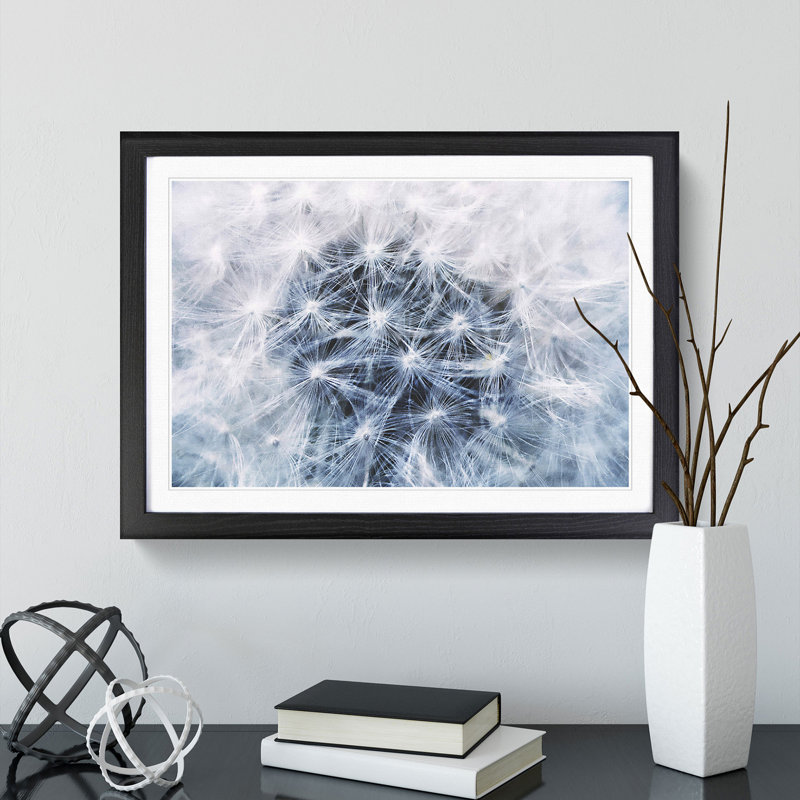 Dandelion Seeds Vol.12 - Picture Frame Graphic Art, 27cm H x 36cm W x 2cm D, Black Framed