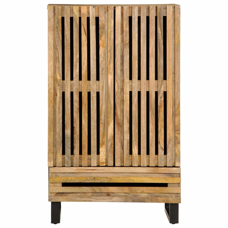 2 - Door Rectangle Accent Cabinet, Light brown