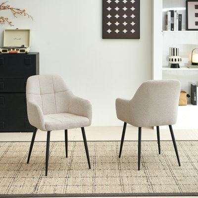 Chenille Fabric Dining Chair