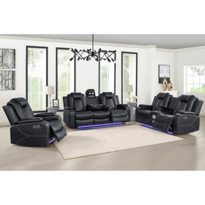 Cinéma maison 6 places avec sellerie confortable et effets lumineux stylés.