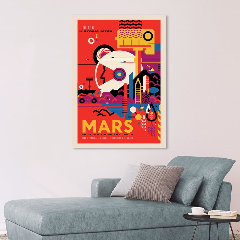Mars by NASA - Wrapped Canvas Print, 100cm H x 70cm W x 4cm D
