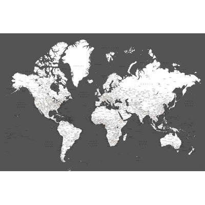 Home Magnetics W x H Dry Erase And Laminated World Map