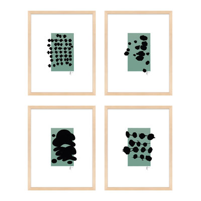 Serenity Set of 4 Framed Print by Lee Lessem