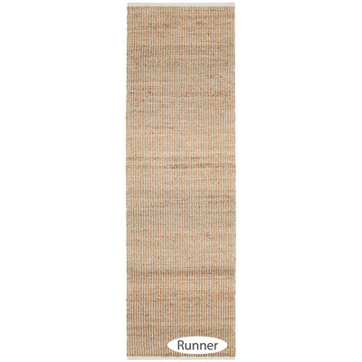 Gridwork Ivory Handwoven Jute Rug