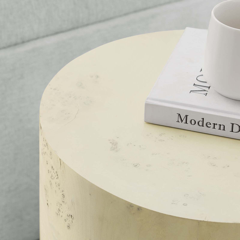 Table d'appoint 16 po Modway Cosmos, Bois madré blanchi