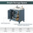 Allendale 36" Freestanding Bathroom Vanity In Blue With White Quartz Top & Single Sink-1299747328-1299747331