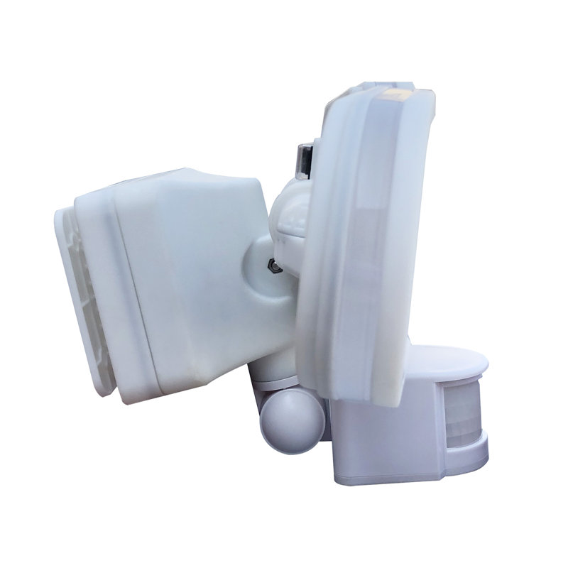 White Triple Head LED Outdoor Motion Security Light