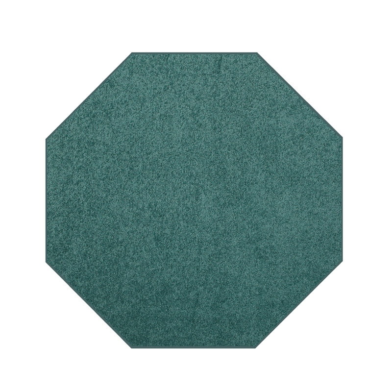 Modern Plush Pet and Kids Friendly Solid Color Teal Area Rugs, Stain & Fade Resistance, Perfect for Living Room, Dining Room, Bedroom, Playroom and Kidsroom, Event, Wedding, Parsons Rug