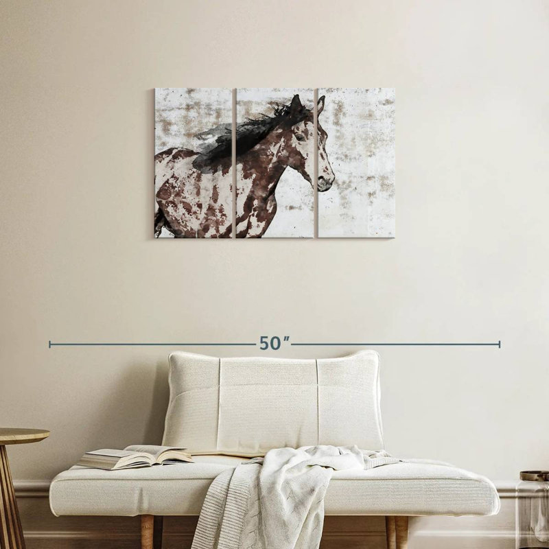 Cheval gagnant, H 20 po x l 33 po