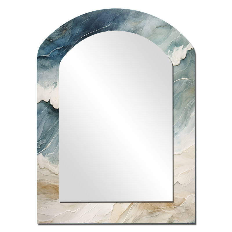 Miroir mural arqué moderne Modern, 34 po x 25 po