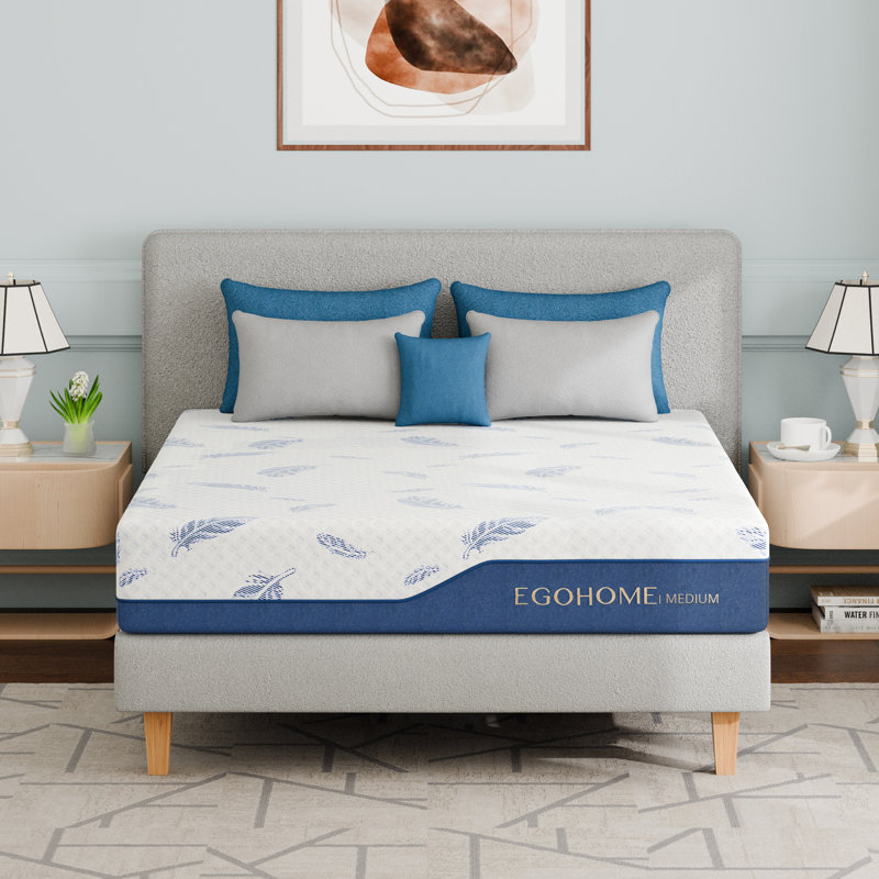 EGOHOME 12" Medium Cooling Gel Memory Foam Mattress in a Box with CertiPUR-US, OEKO-TEX Certified, 12", Califoria King