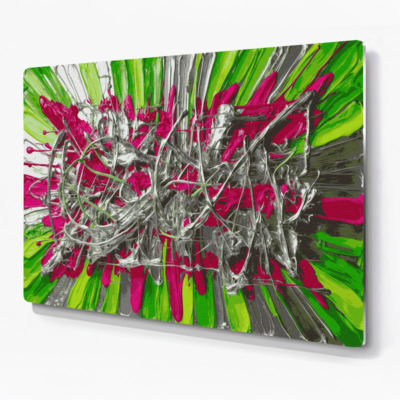 Art mural en métal Neo Expressionism 30, H 8 po x l 10 po