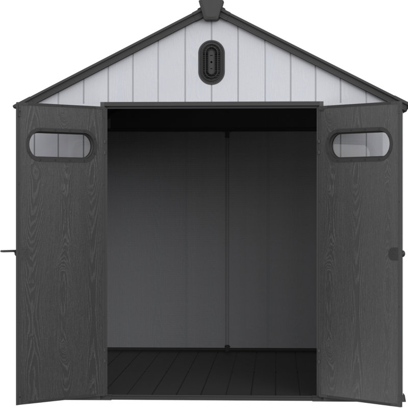Remise extérieure en plastique 8 * 10 pi - Gardez vos accessoires de rangement organisés dans la cour
