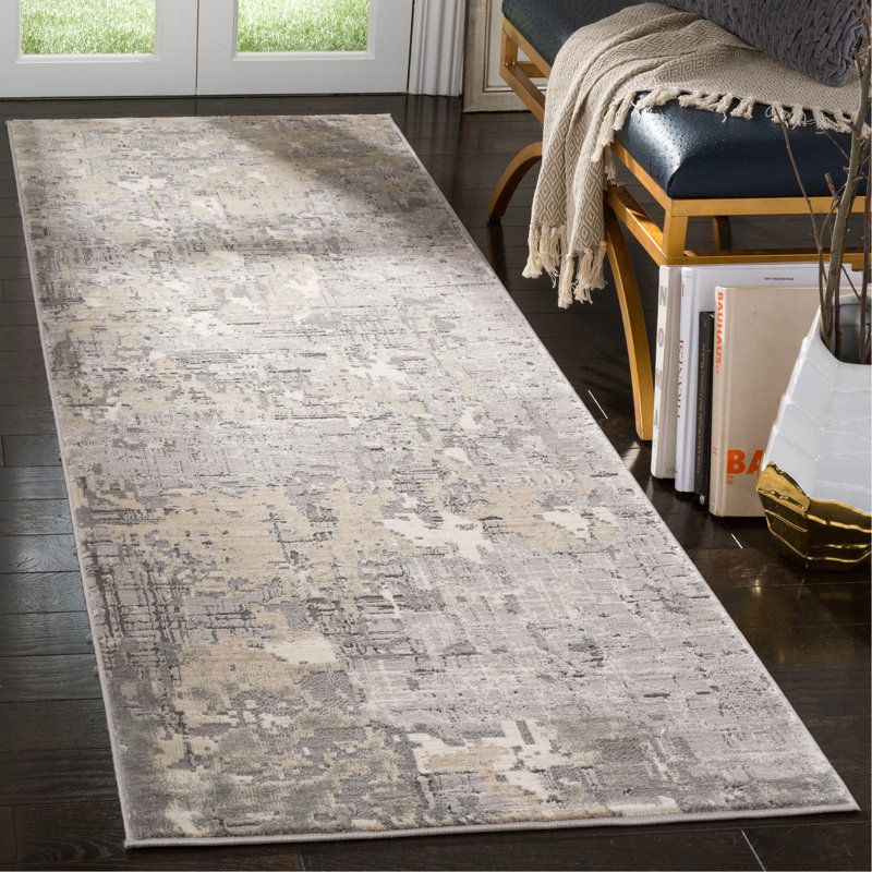 Edvin Performance Abstract Rug, Runner 2'7" x 10'