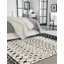 Tapis noir / blanc en polypropylène tissé à la machine Briehn-1172725712