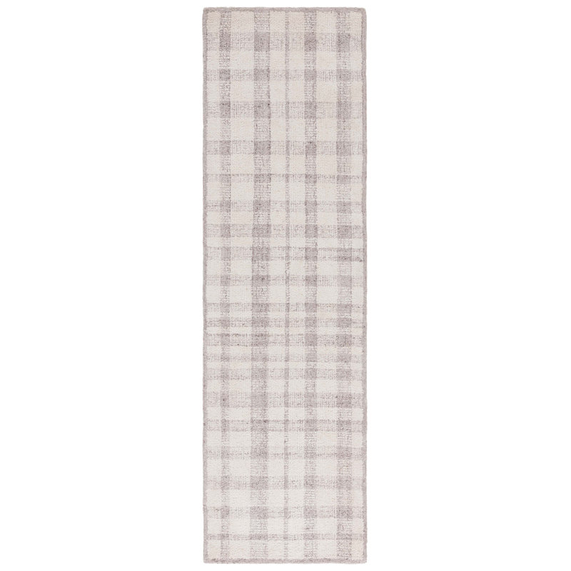 Ned Tufted Performance Plaid Rug, Round 6'